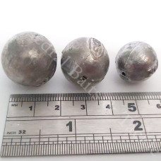 1.5oz  Drilled Round Bullet Lead Weight 5 per pack